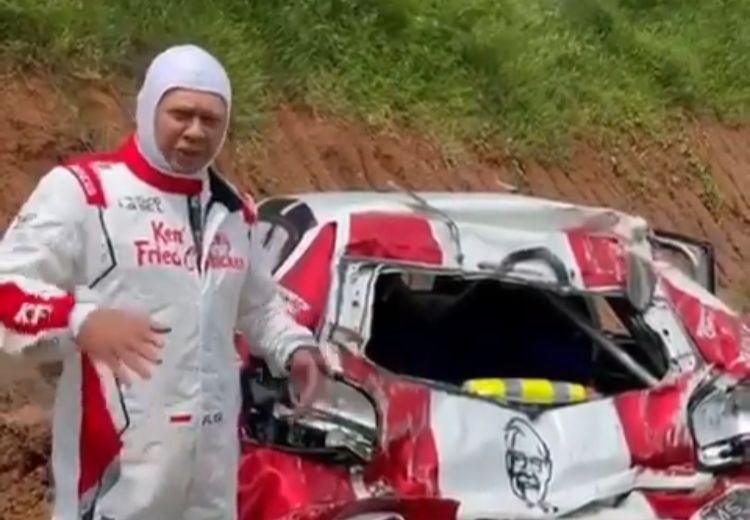 Bamsoet Kecelakaan Saat Balap Rally, Mobil nya Ringsek