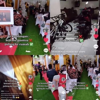 Viral Pintu Rumah Tertutup, Wanita Ini Pulang Melewati Acara Pernikahan