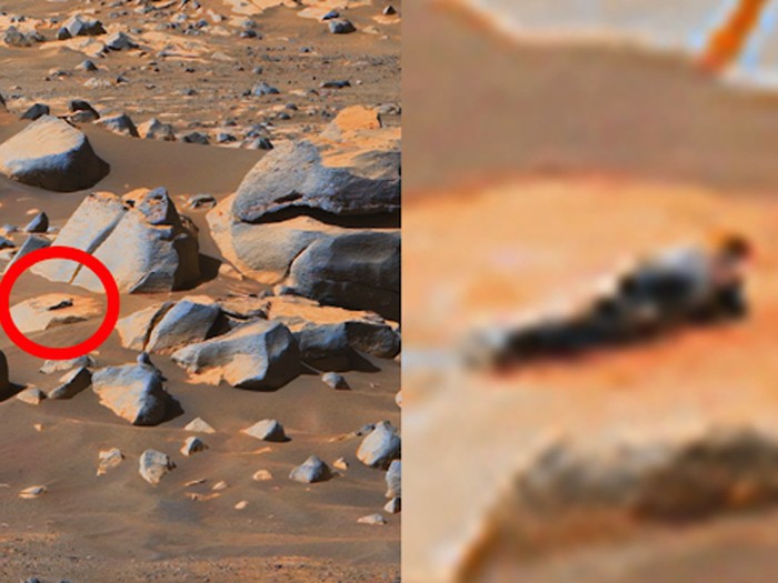 Heboh Sosok Alien Rebahan di Mars, Ini Penjelasan Ilmiahnya