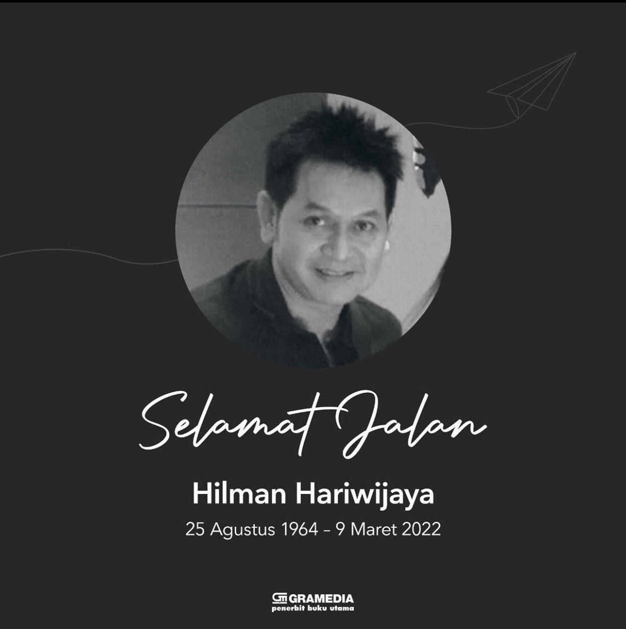 Hilman Hariwijaya Penulis Lupus, Meninggal Dunia