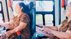 Viral ! Sopir Wanita Bus Ini Hanya Kenakan Daster Saat Mengemudikan Bus