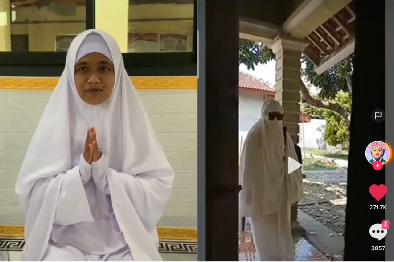 Terungkap! Wanita Misterius Berpakaian Serba Putih di Lampung Minta Maaf