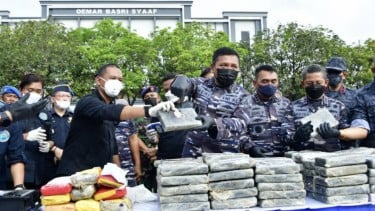 TNI AL Berhasil Gagalkan Penyelundupan Kokain di Banten