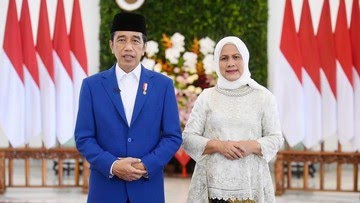 Presiden Jokowi dan Ibu Iriana Ucapkan Selamat Idulfitri 2022