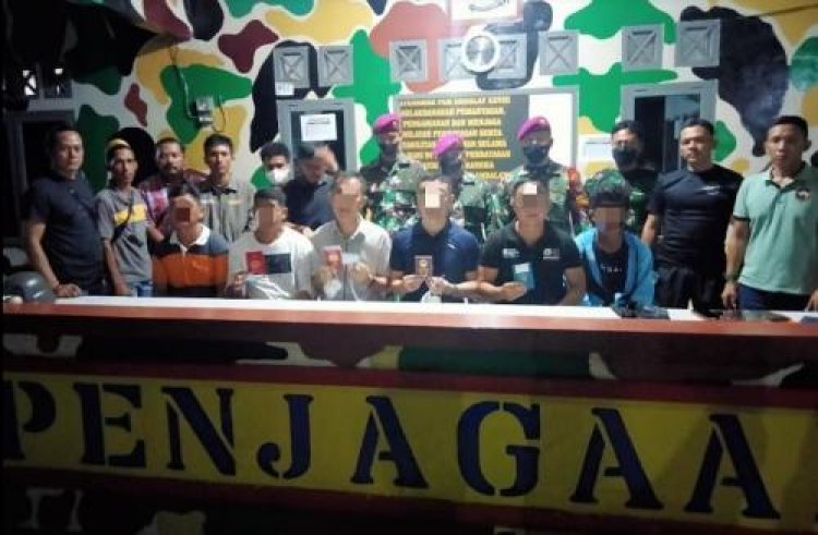 Diduga 6 Intelijen Asing Ditangkap Marinir TNI AL di Kalut