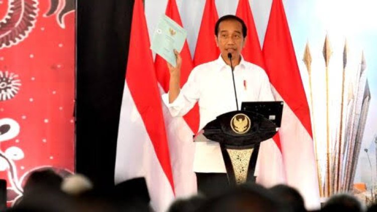 Jokowi Ingatkan Berfikir Matang Jika Sertifikat Tanah Ingin Jadi Angunan Bank