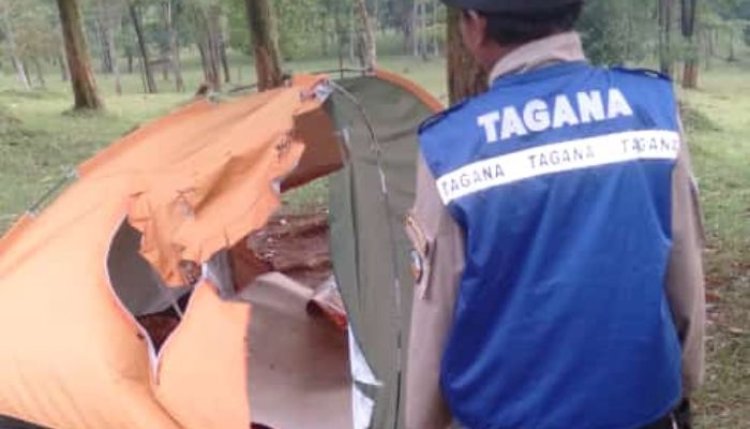 Kedua Remaja Asyik Dalam Tenda Tersambar Petir di Waruwangi
