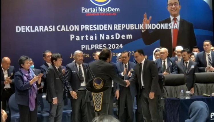 Partai Nasdem Resmi Usung Anies Baswedan Jadi Capres 2024