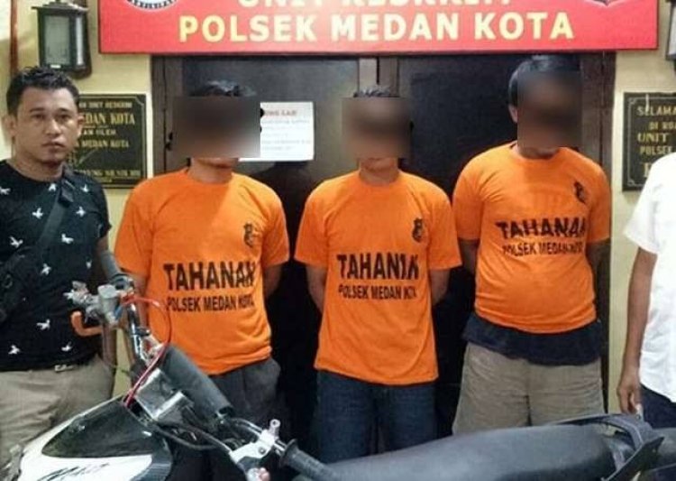 Tiga Oknum Polisi Coba Curi Motor Warga Jadi Tersangka di Medan