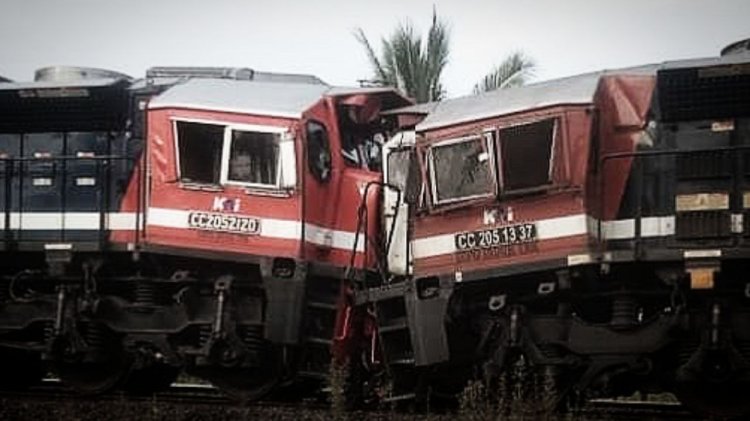 Dua Kereta Api Bertabrakan di Lampung, Masinis, 4 Orang Dirawat di Rumah Sakit