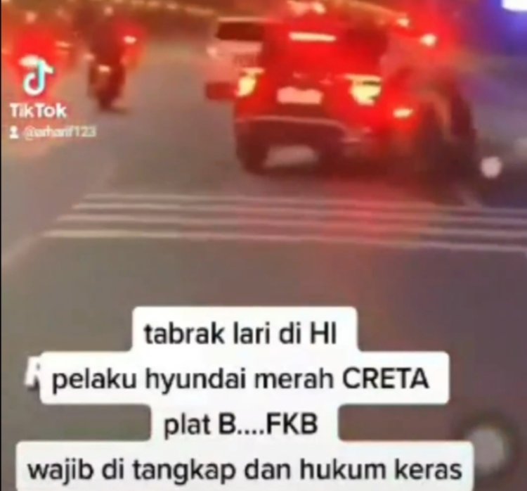 Viral Pengendara Mobil Diduga Sengaja Tabrak Anak Anggota DPRD Bekasi