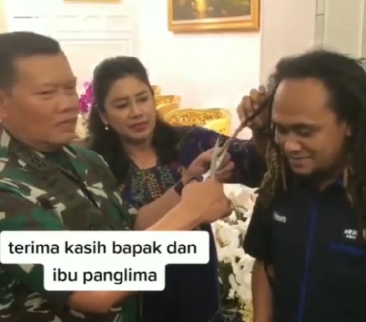 Laksamana TNI Yudo Margono Jadi Panglima TNI, Wartawan Cukur Rambut Gimbalnya Sesuai Nazarnya