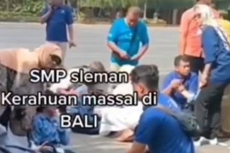 Viral Sejumlah Siswa SMP Sleman Diduga Kesurupan di Bali