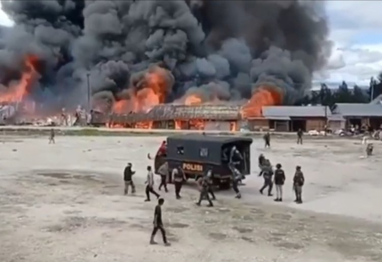 Puluhan Kios di Pasar Deiyai Papua Tengah Dibakar, Diduga Karena Ini?