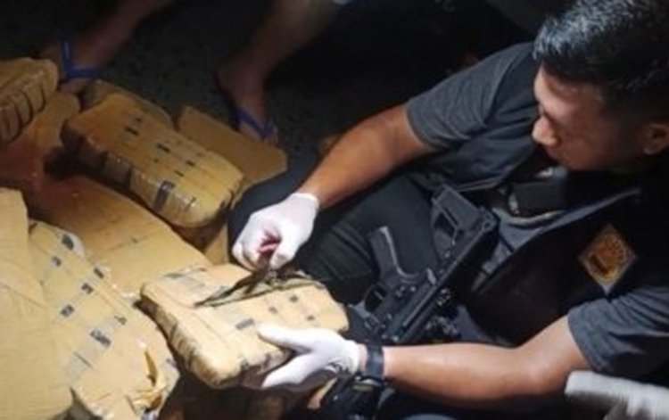 Polisi Gagalkan Penyeludupan 1,3 Ton Ganja Dalam Mobil Box di Medan
