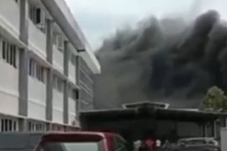 Pabrik Bra di Bantul Yogyakarta Terbakar