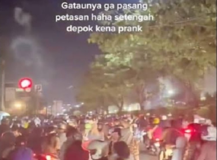 Nungguin Kembang Api di Depan Margo City, Warga Depok Kena Prank