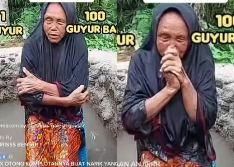 Viral! Nenek Mandi Lumpur demi Dapatkan Uang Pingsan Usai Live