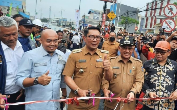 Ridwan Kamil Resmikan Underpass Jalan Dewi Sartika Depok