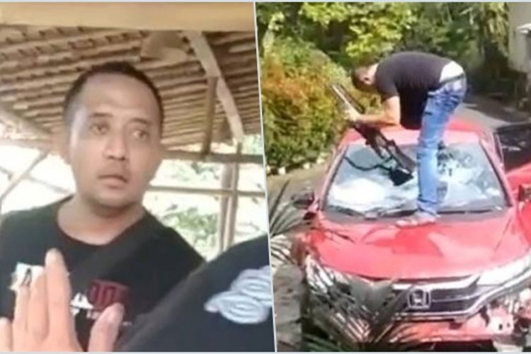 Polda Jateng Sampaikan Permohonan Maaf Terkait Pria Rusak Mobil di Kendal
