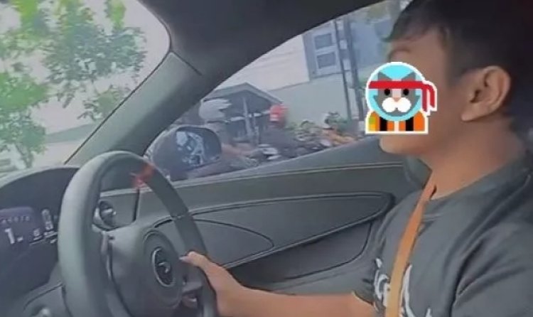 Viral, Anak Pejabat Umur 14 Tahun Diduga Kendarai Mobil Mewah McLaren