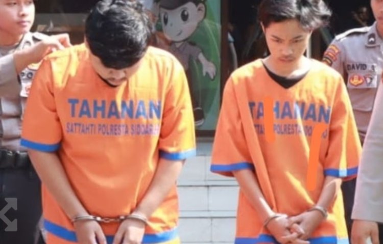 Viral Sekelompok Remaja Bawa Sajam di Sidoarjo, Dua Remaja Ditangkap