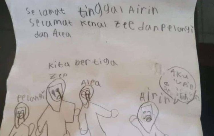 Kisah Pilu! Bocah Tulis Pesan 'Selamat Tinggal' Sebelum Dibunuh Ayahnya di Gresik