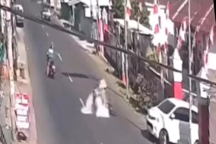 Viral Pedagang Bakso Kecelakaan Tersiram Kuah Panas Usai Disenggol Pemotor Lawan Arah di Semarang
