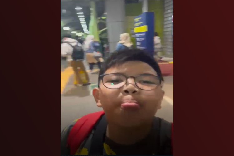 Bawa Surat dari Ibunya, Anak 12 Tahun Naik Kereta Api Manahan Solo-Jakarta Seorang Diri