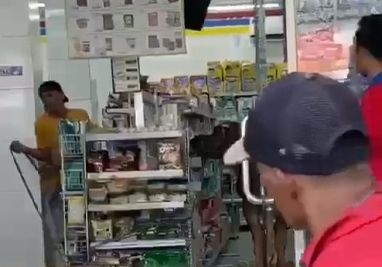 Viral Sapi Ngamuk Masuk Minimarket Bikin Pengunjung dan Pegawai Panik