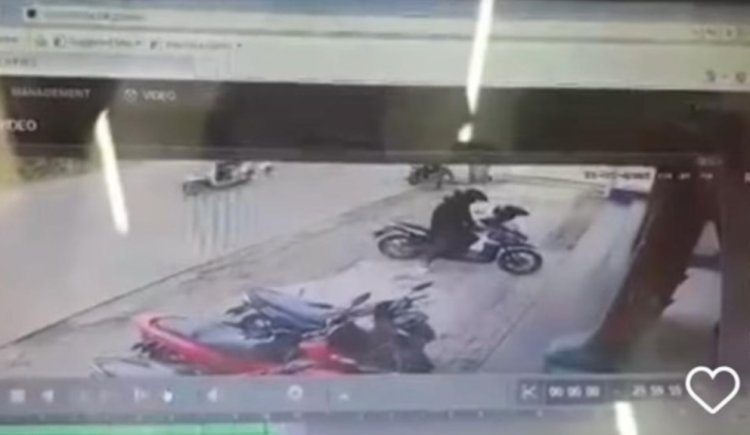 Viral, Maling Motor Dipergoki Korban hingga  Diduga Todongkan Pistol di Bekasi
