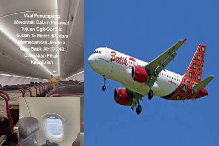 Penjelasan Batik Air Soal Penumpang yang Mencoba Memecahkan Jendela Pesawat Penerbangan Jakarta-Gorontalo