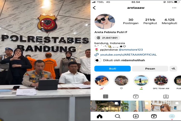 Promosikan Judi Online, 2 Selebgram Bandung Ditangkap