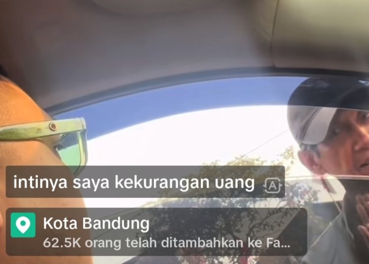 Viral! Pengendara Mobil Tiba-tiba Diberhentikan Orang Untuk Minta Uang