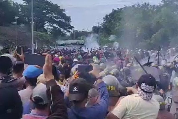 Bentrokan di Pulau Rempang, Belasan Siswa SD Pingsan karena Gas Air Mata
