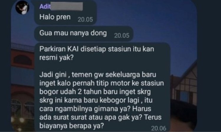 Heboh Motor Dua Tahun Parkir di Stasiun Bogor, Biayanya Capai Rp 10 Juta