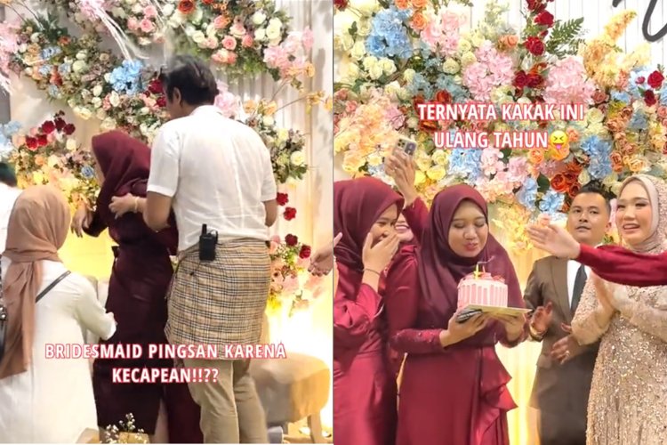 Viral Bridesmaids Rayakan Ulang Tahun di Pernikahan Sahabat, Netizen Kesal!