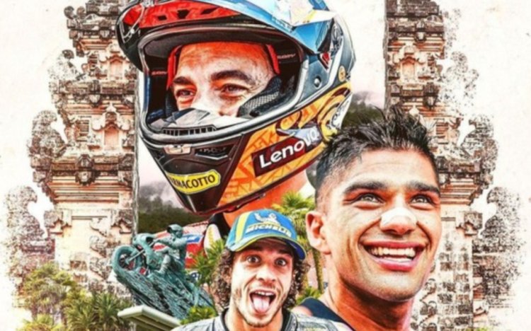 Ajang Balapan MotoGP di Lombok, tapi Posternya di Gapura Bali