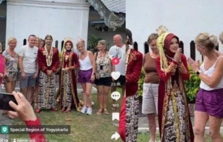 Viral Pernikahan Dikira Wisata oleh Rombongan Bule Hingga Minta Foto Bareng