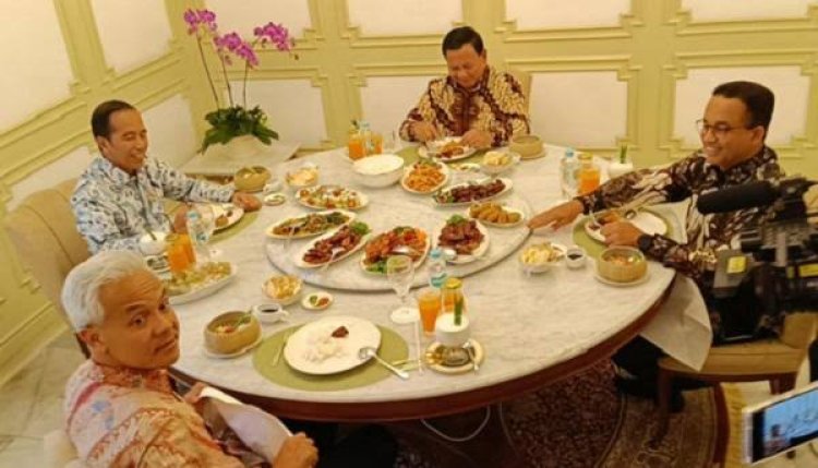 Jokowi Undang 3 Capres, Ganjar Pranowo, Prabowo Subianto dan Anies Baswedan Makan Siang