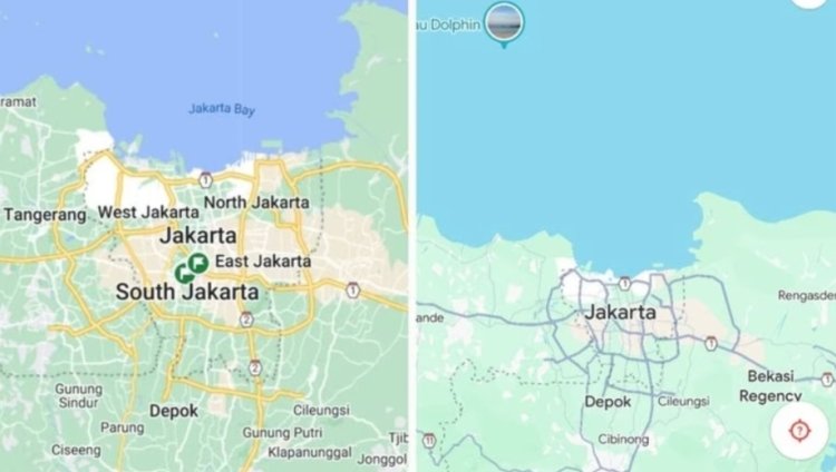 Ini Tampilan Baru Google Maps, Netizen: Tolong Ubah Warna Petanya Semula