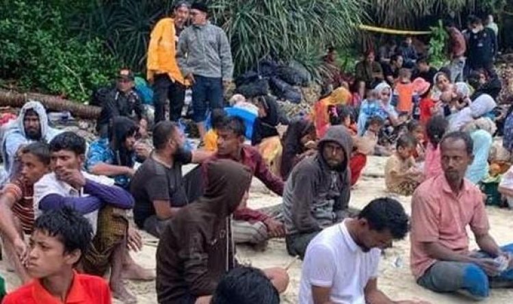 Pengungsi Rohingnya Luntang-Lantung, Tenda Dibongkar  Oleh Warga Sekitar-Ditampung Sementara di Dermaga