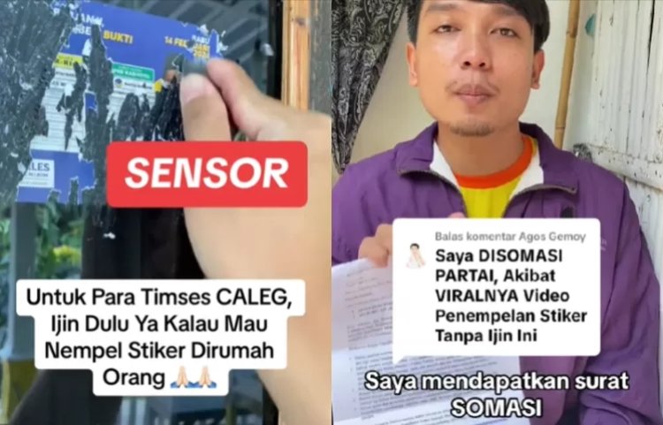 Kritik Timses Caleg Tempel Stiker Kampanye, Tiktokers Agus Gemoy Malah Disomasi