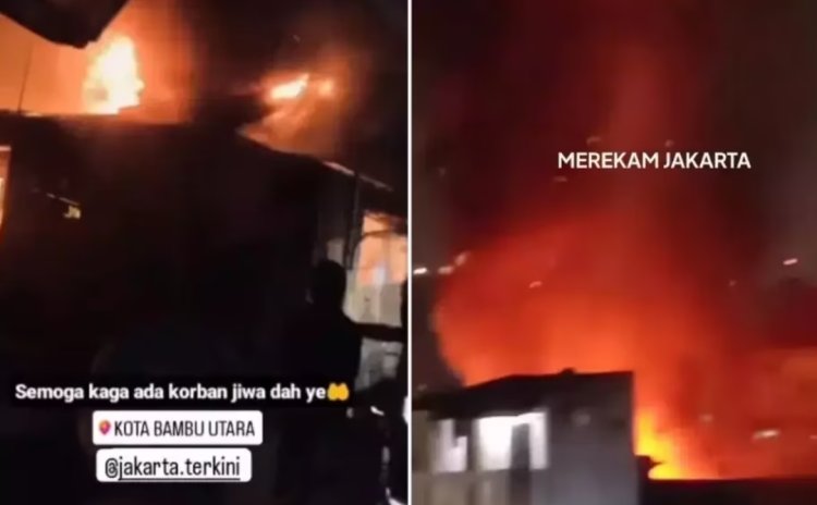 Kebakaran Rumah di Palmerah Jakbar, 16 Unit Damkar Dikerahkan