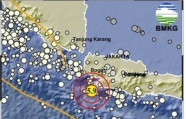 Gempa Bumi Magnitudo 5,9 Guncang Banten, Getaran Terasa sampai Bandung