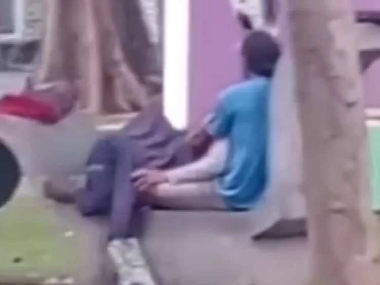 Viral Video Aksi Sepasang Muda Mudi Memadu Kasih di Taman Umum Semarang
