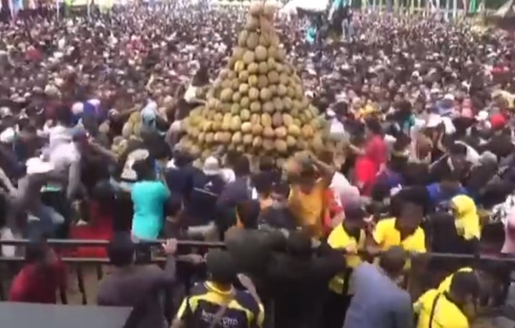 Festival Durian di Alun-alun Kajen Pekalongan Ricuh, Sejumlah Warga Pingsan dan Terluka