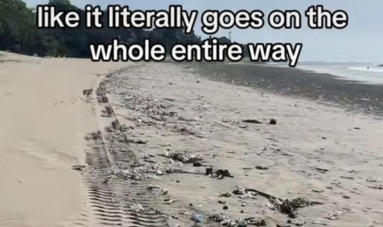 Viral, Wisatawan asal Inggris Ini Ngaku Tertipu Iklan Pariwisata Pantai Kuta, Soroti Macet dan Tumpukan Sampah