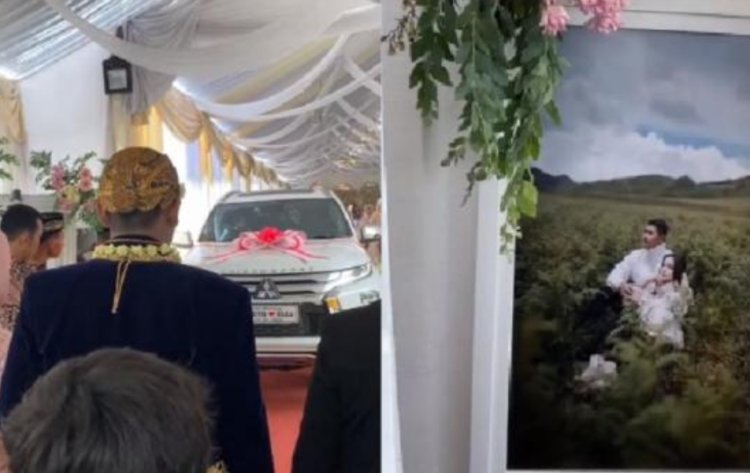 Viral Pernikahan di Jateng, Seserahan Mewah dari Pajero Sport, Motor Hingga Sapi