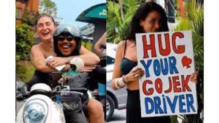Viral! Trend Bule Ajak Berikan Pelukan dan Tips ke Driver Ojek Online di Bali